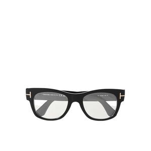 Tom Ford Logo Eyeglasses 5265 in Black D-Frame w Silver Hardware Accents